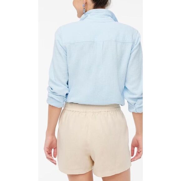 J. Crew Linen-Blend Drawstring Shorts - Picture 3 of 7